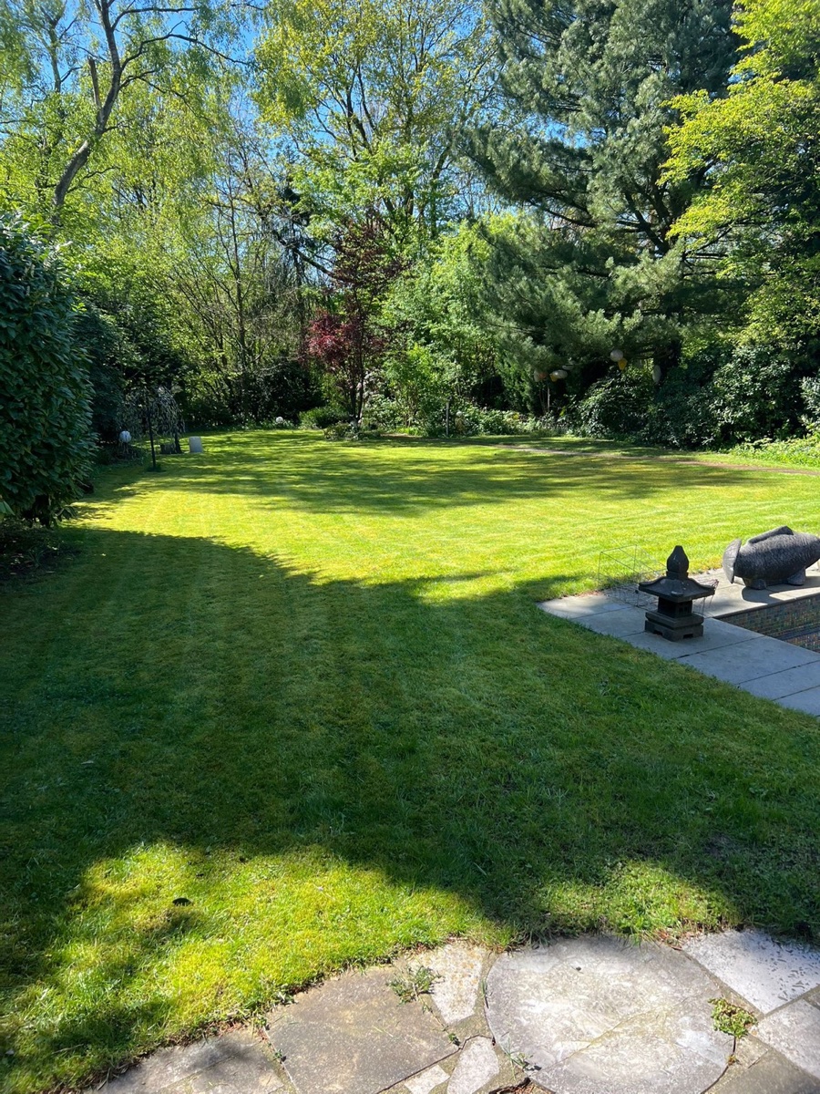 Nachher: Gartenarbeit